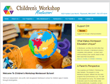 Tablet Screenshot of childrensworkshopmontessori.org